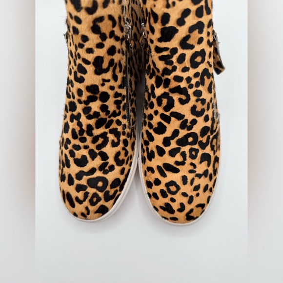 Steve MaddenWomen's Caliber Wedge Sneakers Leopard Print High-Top Sneakers SZ 10 - Picture 6 of 16